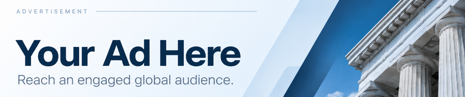Top horizontal advertisement banner